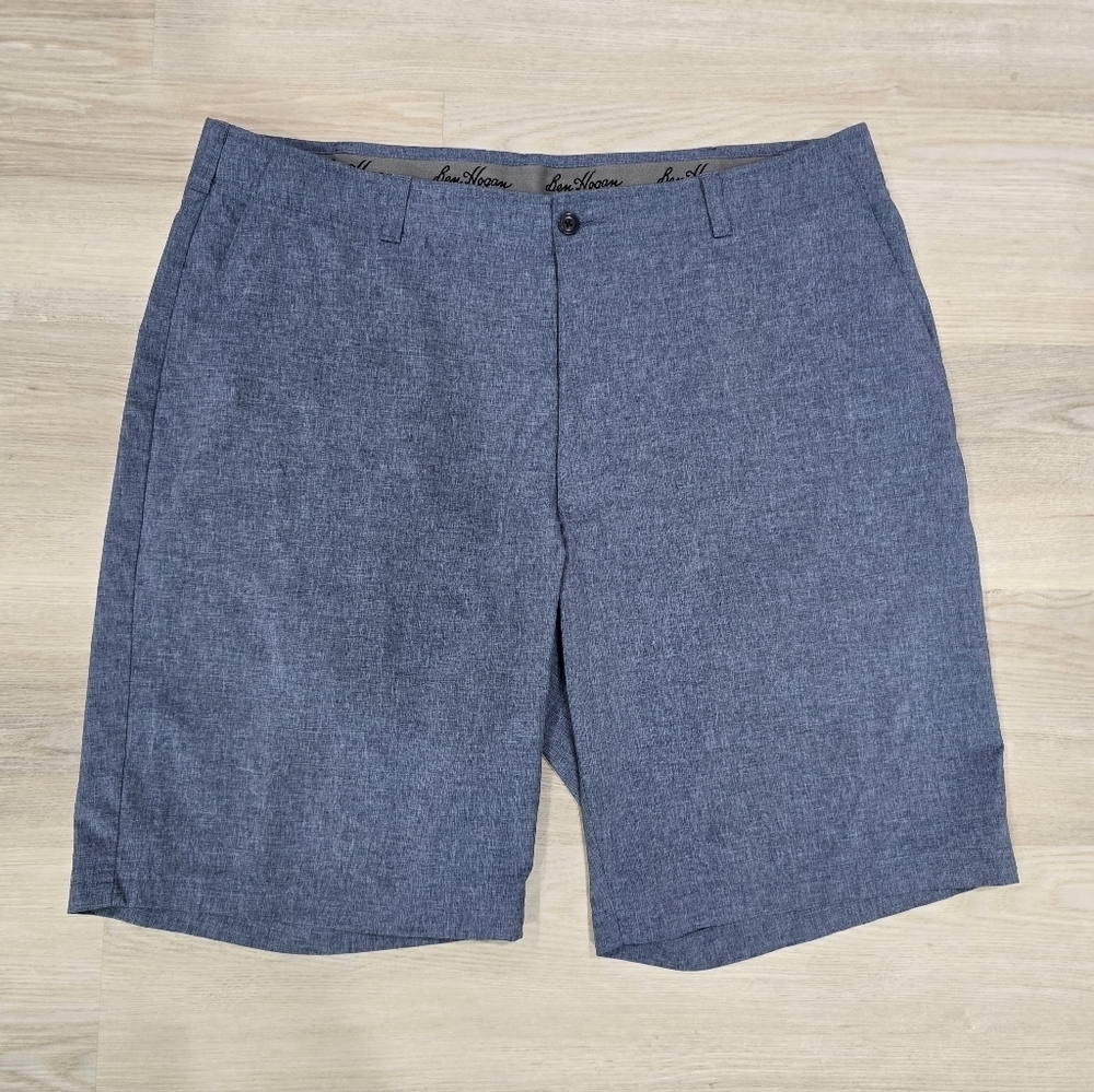 BEN HOGAN Performance Golf Shorts Mens Size 40 Heathered Blue 10' Inseam